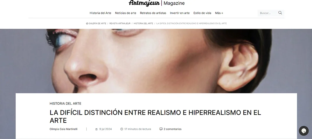 "Artículo: Distinción sobre Realismo e Hiperrealismo-Artmajeur"